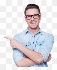 Download Free Png 15 English Teacher - Young Man Pointing Png,Teacher Png