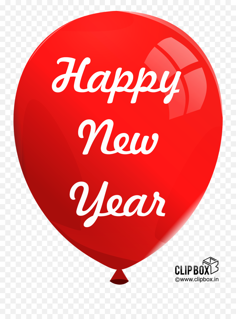 Download Hd Balloon Red With Happy New - Happy New Year Balloon Png,Happy New Years Png