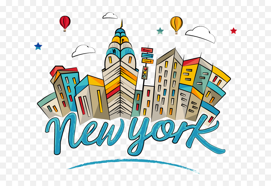 Download Empire State Building Landmark - New York Cartoon New York Cartoon Png,Empire State Building Png