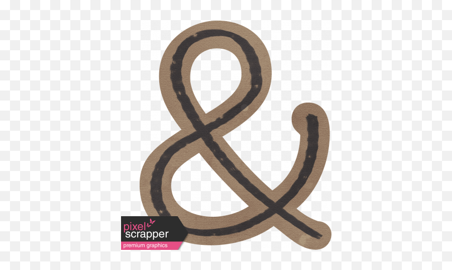 Brothers And Sisters - Ampersand Brown Graphic By Elif Ahin Wood Png,Ampersand Png