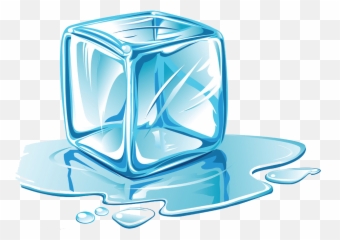 Ice Cube Melting Clip Art - Cartoon Blue 1448705 Png Ice Cube Clipart,Ice Transparent Background