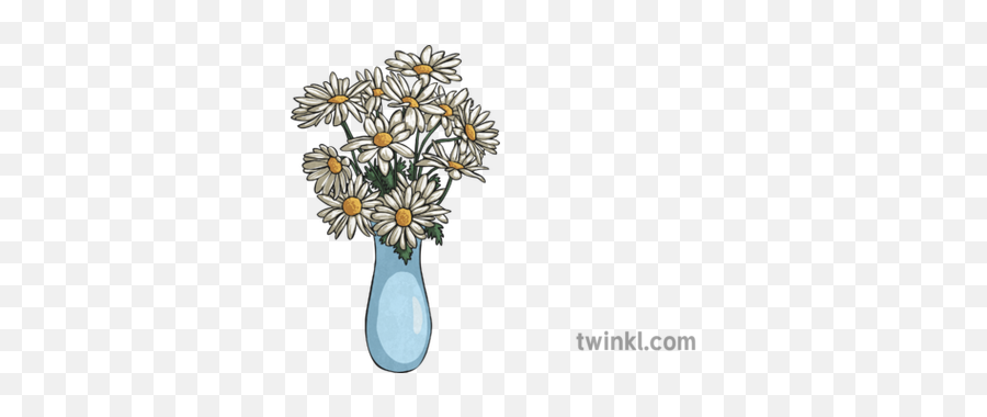 Vase Of Daisies Illustration - Twinkl Altar Illustration Png,Daisies Png