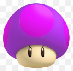 Mario Mushroom Transparent Image - Poison Mushroom Super Mario Png,Mario Mushroom Png