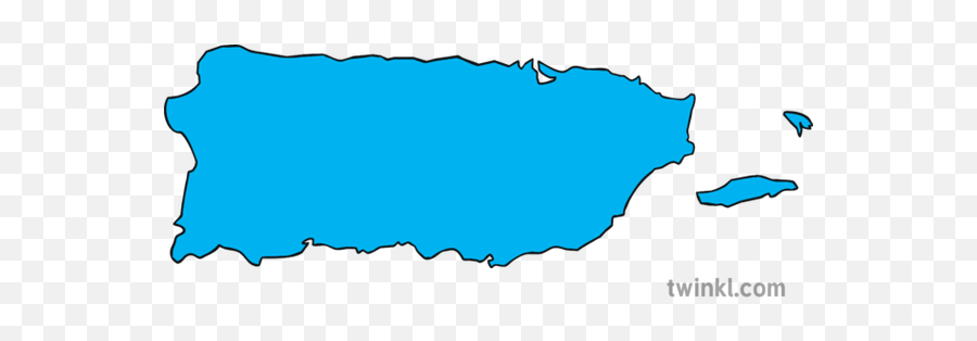 Map Outline Of Puerto Rico Country - Puerto Rico Map Outline Png,Puerto Rican Flag Png