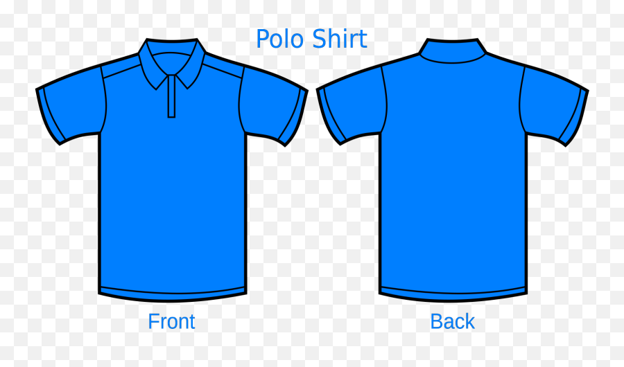 Light Blue Polo Shirt Svg Vector - Blue Polo Shirt Template Png,Shirt Clipart Png