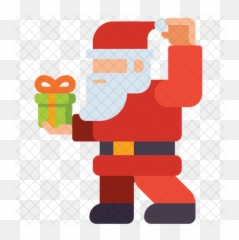 Santa Clause Icon Of Flat Style - Santa Claus Png,Santa Clause Png