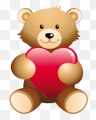 Valentines Day Teddy Bear Cartoon - Animados Gif De Te Amo Png,Cartoon Bear Png
