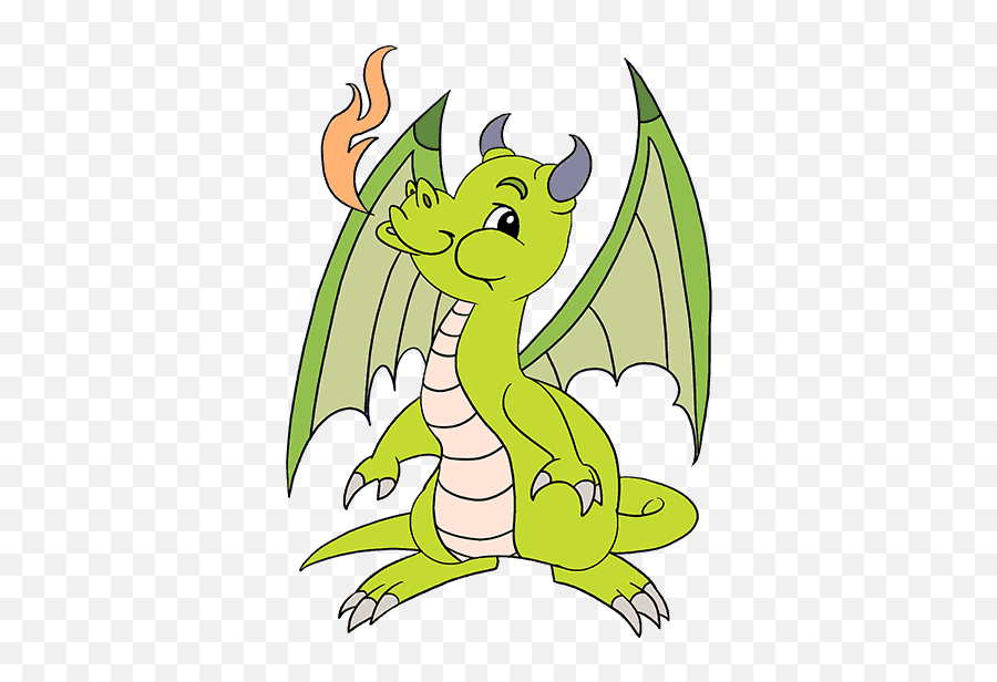 Green Dragon Png Draw Image