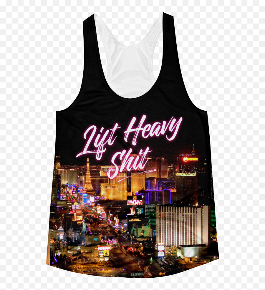 Download Hd Las Vegas Skyline Womenu0027s Racerback Tank Top - Percy Jackson And The Lightning Thief Las Vegas Png,Las Vegas Skyline Png