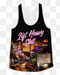 Download Hd Las Vegas Skyline Womenu0027s Racerback Tank Top - Percy Jackson And The Lightning Thief png