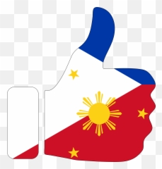 Philippine Flag Vector Png Transparent - Thumbs Up Philippine Flag,Philippine Flag Png