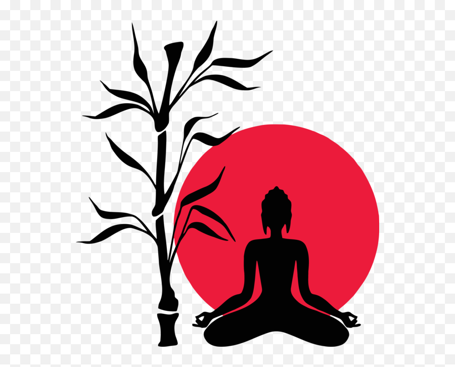 Bodhi Day Tree Yoga Plant For - 3816x4093 Wall Drawings Of Buddha Png,Yoga Silhouette Png