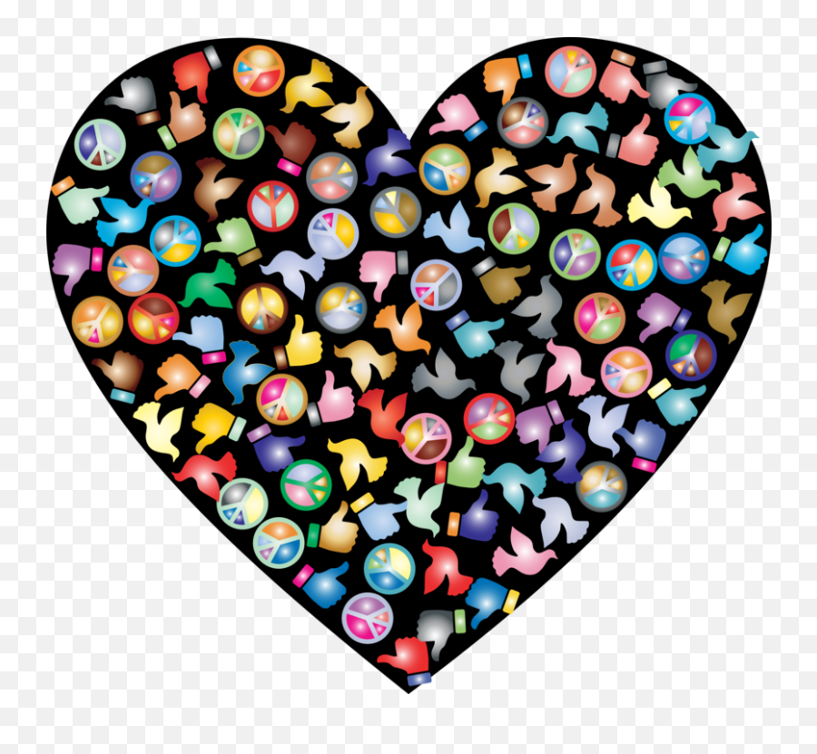 Heartconfectioneryglass Png Clipart - Royalty Free Svg Png Heart,Peace Emoji Png
