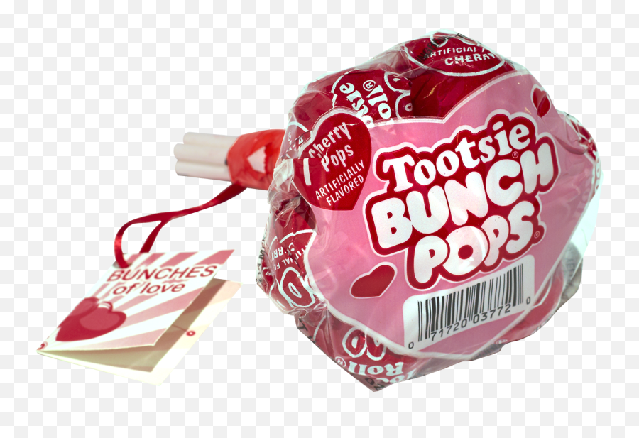 Tootsie Roll Pop Cherry - Valentines Tootsie Bunch Pops Png,Tootsie Roll Png