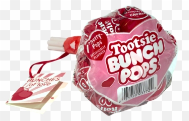 Tootsie Roll Pop Cherry - Valentines Tootsie Bunch Pops Png,Tootsie Roll Png