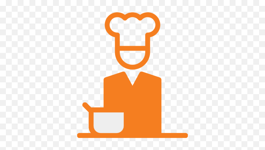 Chef Orange Icon Png Transparent - Happy,Chef Icon Png