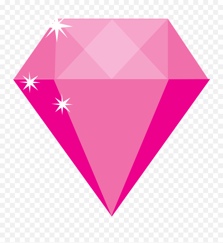 Pink Diamond Picture Paintings - Pink Diamond Emoji Png,Diamon Icon