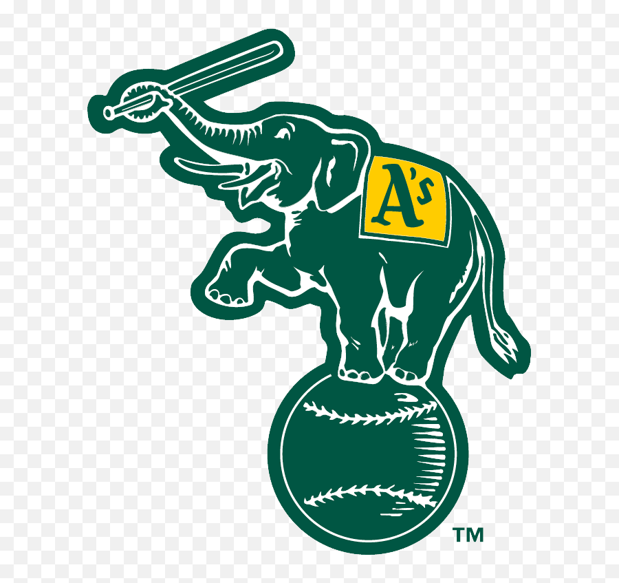 Oakland Athletics Logo Png Transparent - Oakland Athletics Elephant Logo,Elephant Icon Vector