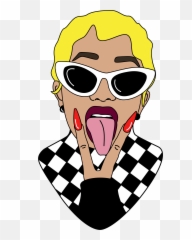 Cardi B Sticker Clipart - Cardi B Cartoon Drawing Png,Cardi B Png