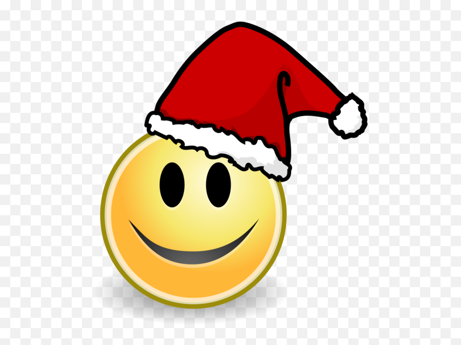 Santa Claus Christmas Smile Emoticon Smiley For - Happy Png,Santa Hat Icon Transparent