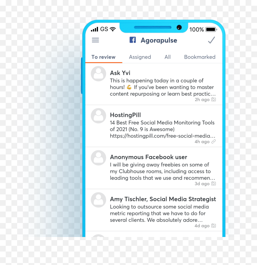 Social Media Monitoring Tool Agorapulse - Dot Png,Download Facebook Icon For Mobile
