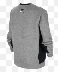Nike Air Ls Crew Jr Grey The Best Sport Brands Sportamore - Long Sleeve png