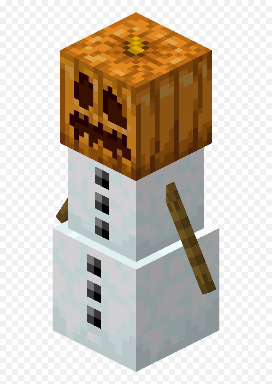 Snow Golem U2013 Official Minecraft Wiki - Pumpkin Minecraft Png,Minecraft Enderman Png