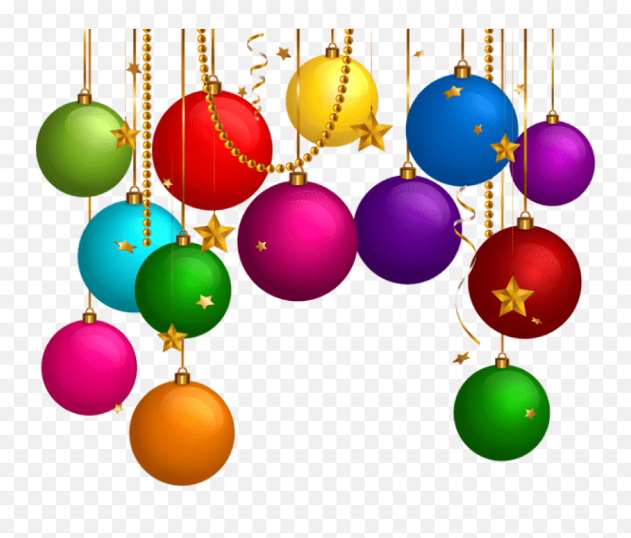 Decor Png Images Clipart - Hanging Christmas Ornaments Clip Art,Decor Png