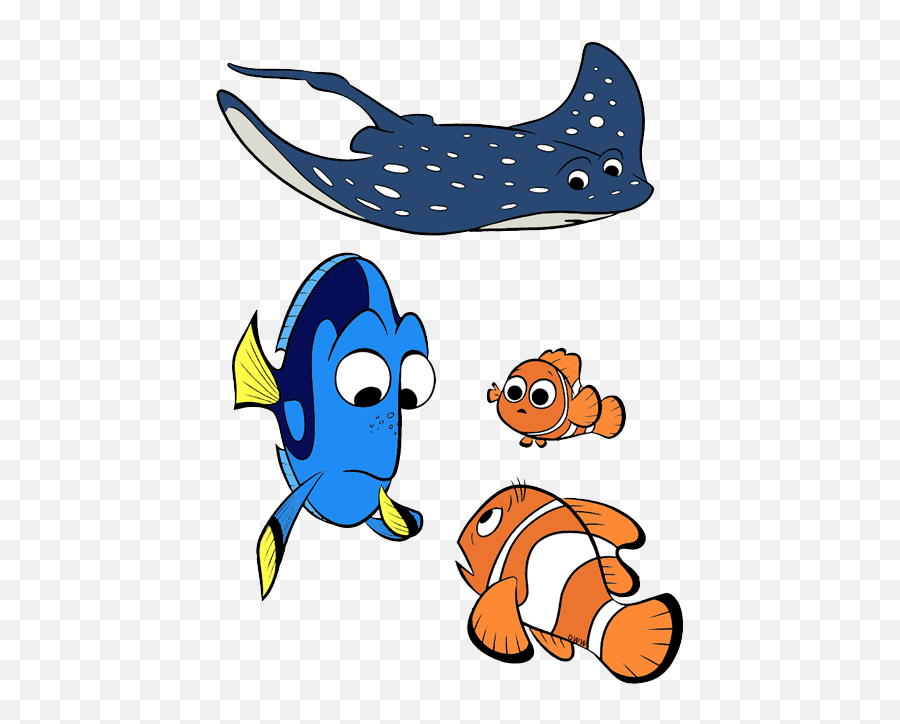 Octopus Clipart Finding Nemo - Finding Nemo Cartoon Characters Png,Finding Nemo Png