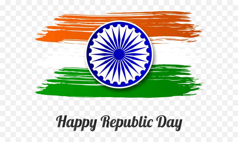Happy Republic Day Transparent Png Free - Indian Flag Republic Day,Happy Transparent Background