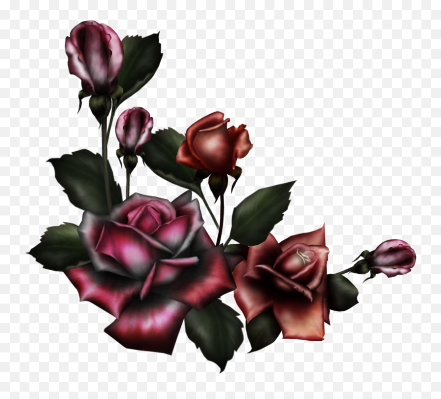 Gothic Rose Png 3 Image - Gothic Rose Png,Gothic Frame Png