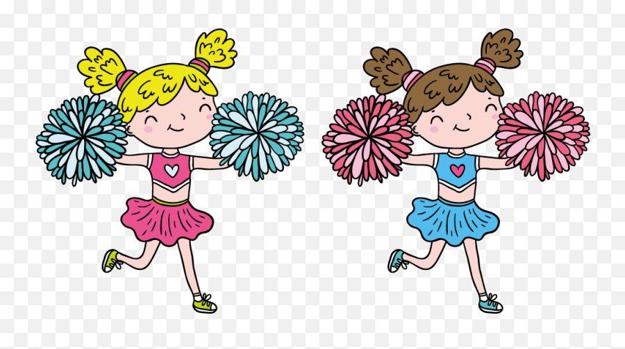 Picture Stock Cartoon Cheerleader - Carton Cheerleaders Png,Cheerleader Png