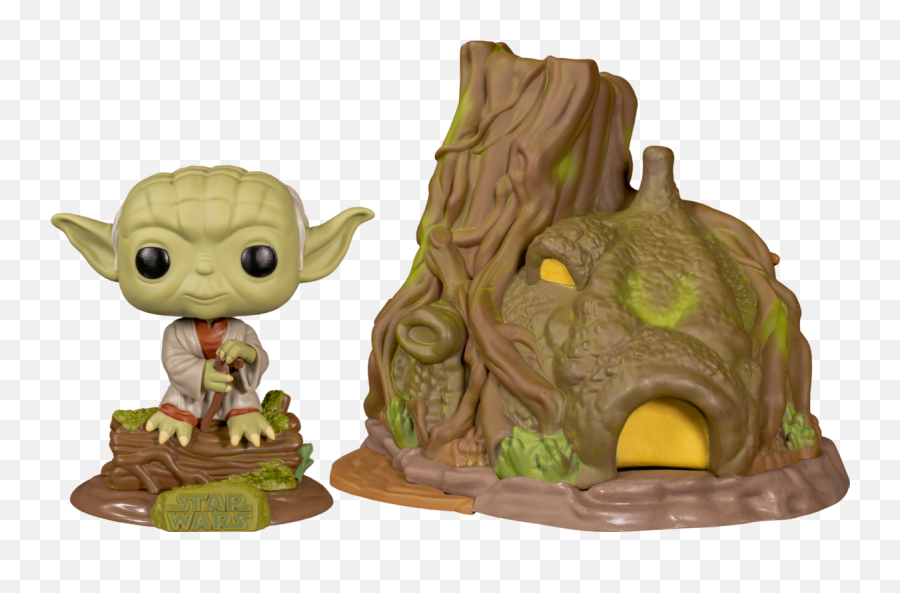 Star Wars - Dagobah Yoda With Hut Funko Pop Png,Yoda Transparent