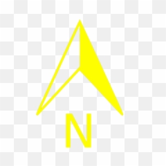 Download Hd Compass Clipart North Arrow - Png Yellow Transparent