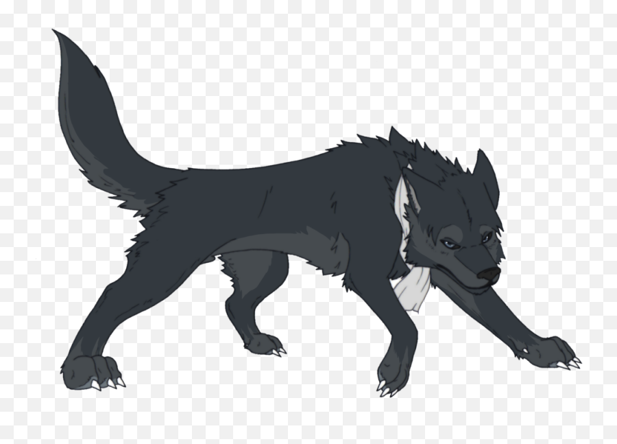 Free Wolf Cartoon Png Download Clip Art - Black Wolf Cartoon Png,Black Wolf Png
