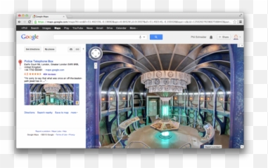 Going Inside The Tardis Using Google Street View - Churchmag Doctor Who Box Inside Png,Tardis Png