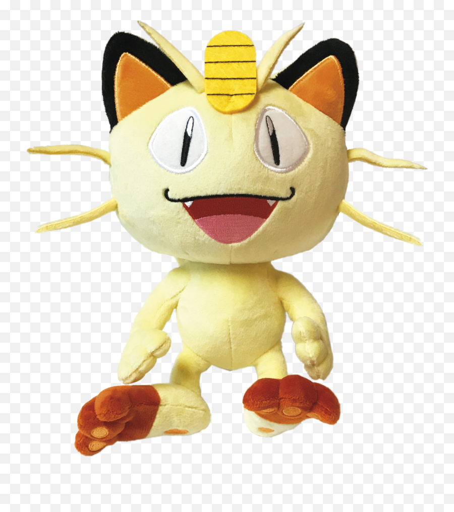 Download Mon Plush Meowth Large - Pokemon Plush Wicked Pokemon Pelucia Png,Meowth Png