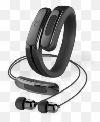Helix Cuff Wearable With Wireless Bluetooth Headphones - Helix Wearable Cuff With Wireless Bluetooth Headphones Png,Earbuds Png