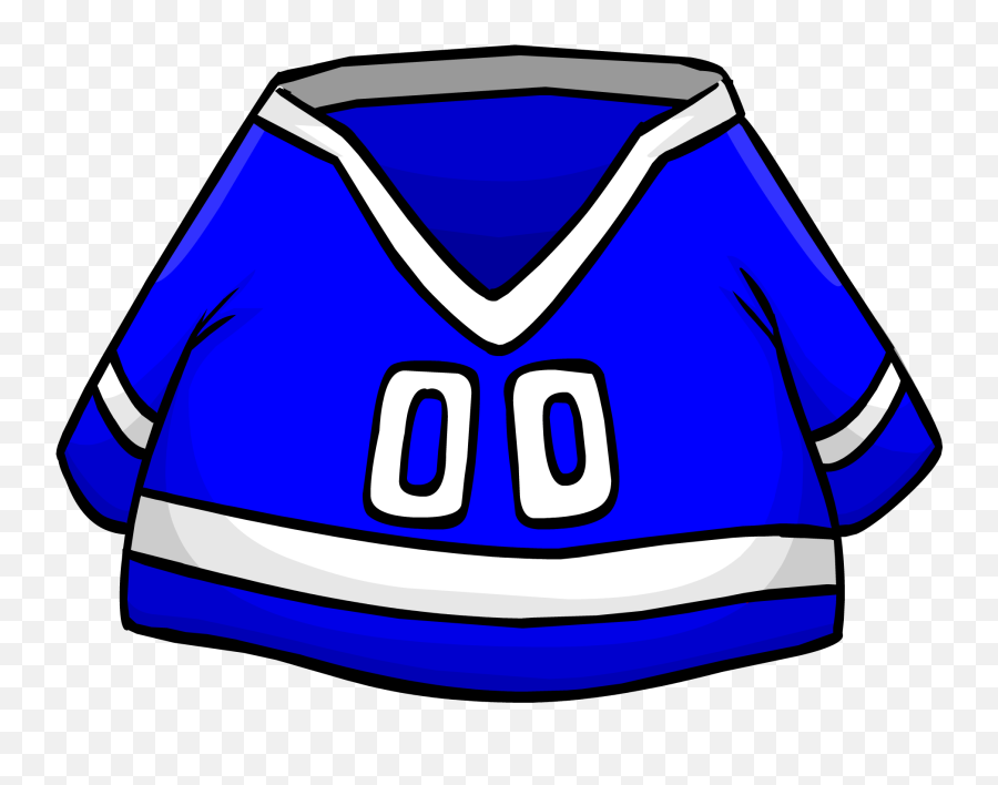 Blue Hockey Jersey Club Penguin Rewritten Wiki Fandom - Club Penguin Hockey Jersey Png,Jersey Png