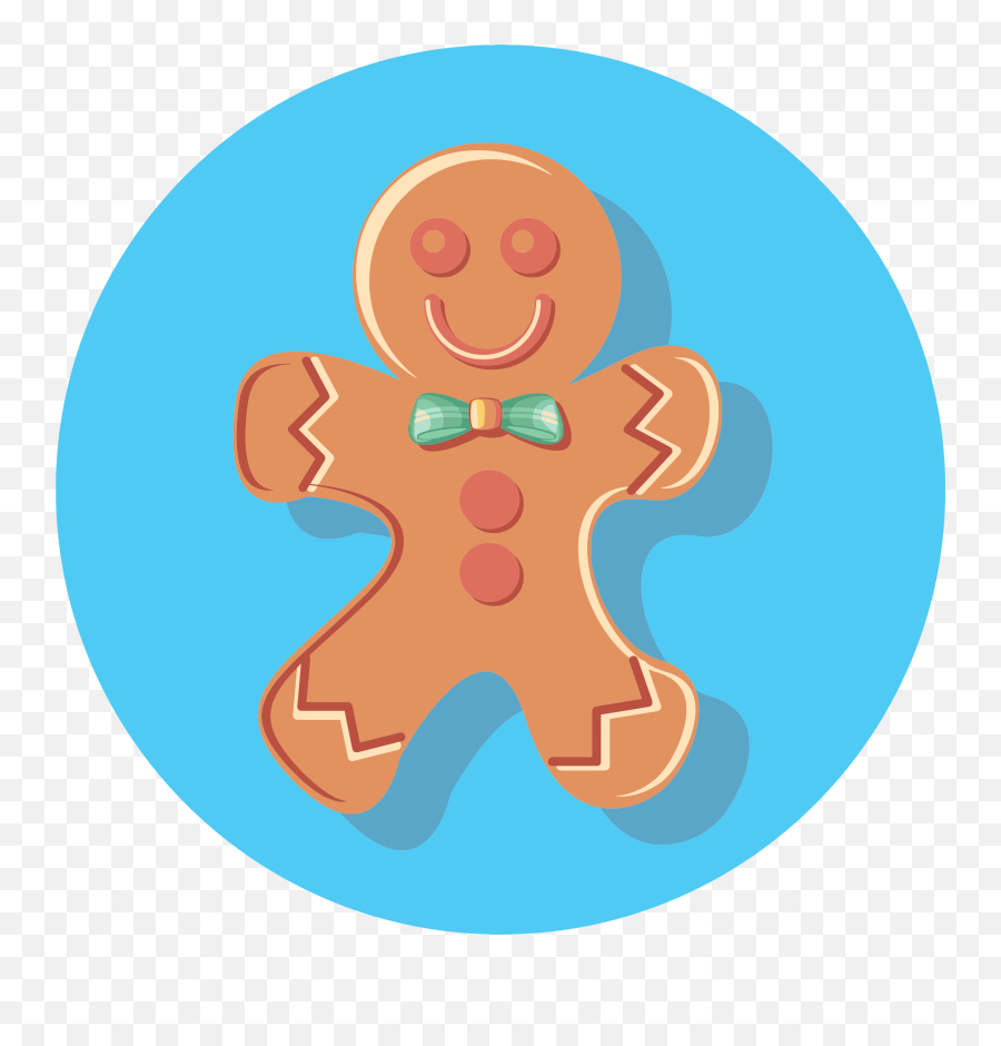 Organism Gingerbread Man Png Clipart - Gingerbread Circle Map Clipart,Gingerbread Man Png