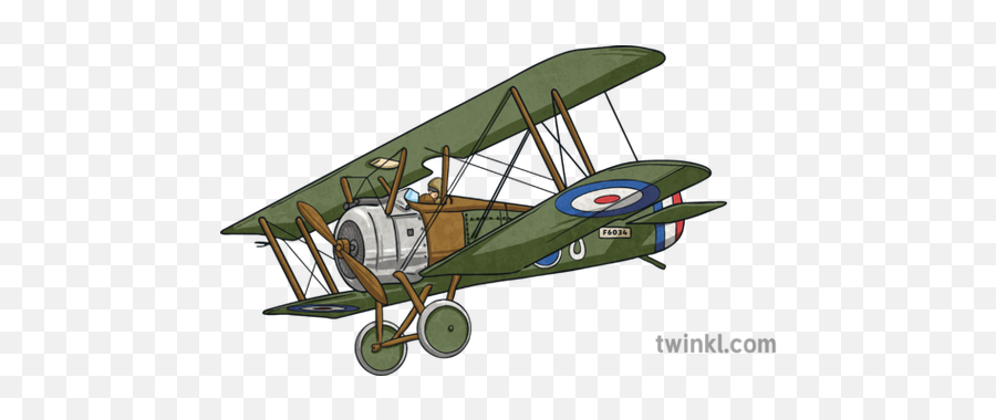 Sopwith Camel Ww1 Plane French History - Vintage Png,Biplane Png