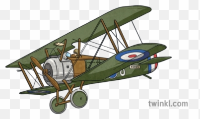 Sopwith Camel Ww1 Plane French History - Vintage Png,Biplane Png