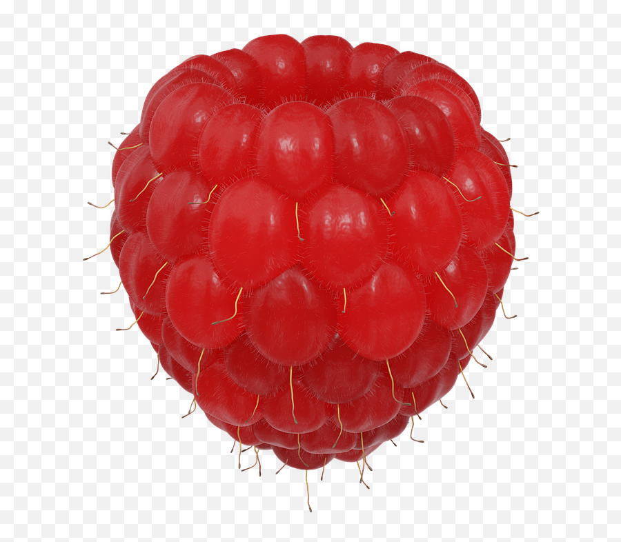 Large 3d Isolated Fruit Berry Raspberry - Bringebær Frø Png,Berry Png