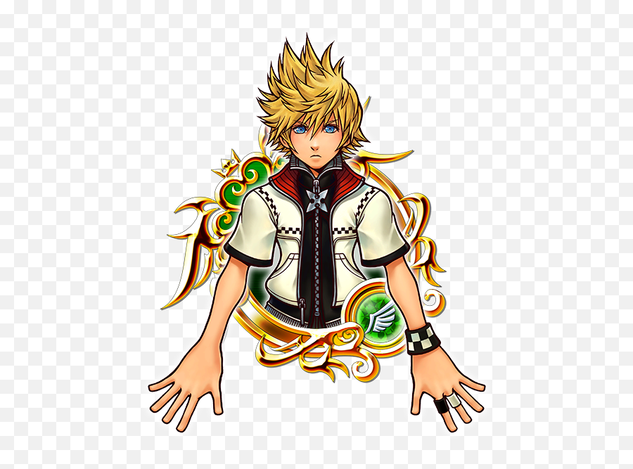 Illustrated Roxas - Kingdom Hearts Union X Medals Png,Roxas Png