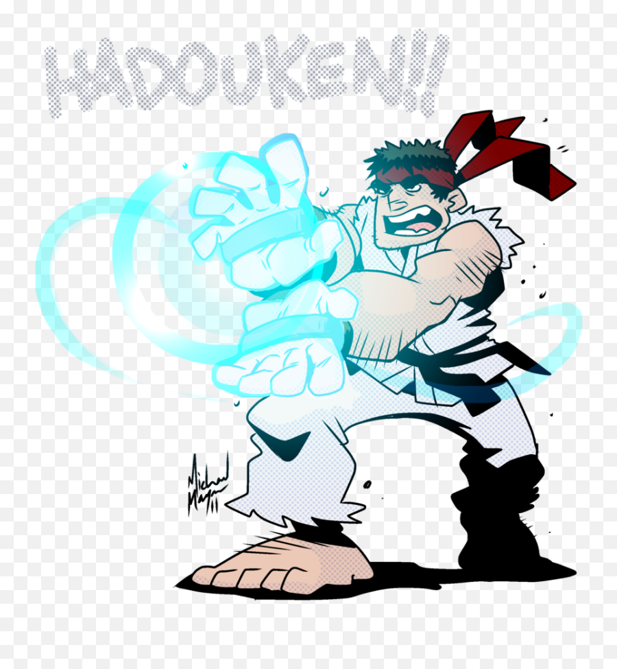 Ryu By Michaelmayne Street Fighter - Hadouken Png,Ryu Hadouken Png