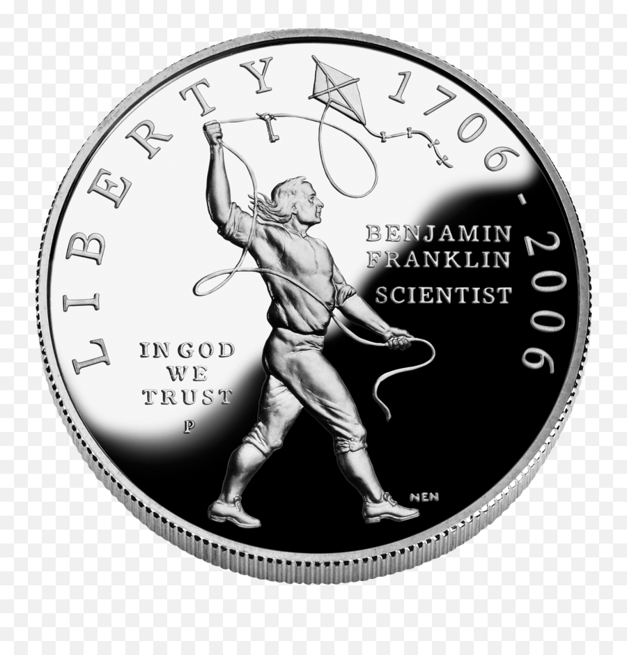 2006 Benjamin Franklin Silver - Benjamin Franklin Tercentenary Scientist Proof Png,Benjamin Franklin Png