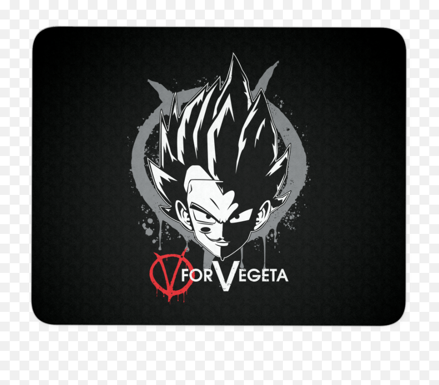 Super Saiyan Vegeta V Vendetta Mouse Pad - Tl00543mp Fictional Character Png,V For Vendetta Logo