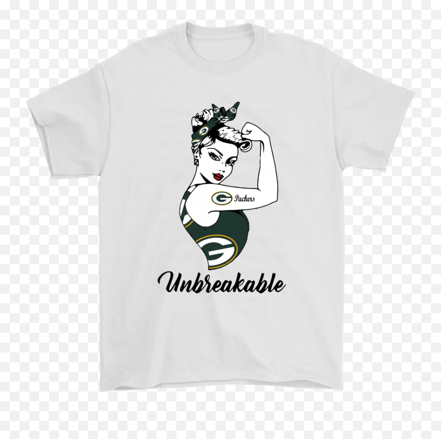 Strong Green Bay Packers Unbreakable Woman Nfl Shirts U2013 T - Shirts Store Jonathan Richman Shirt Png,Green Bay Packers Png