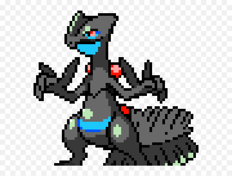 Dark Sceptile - Pixel Art Pokemon Sceptile Png,Sceptile Png