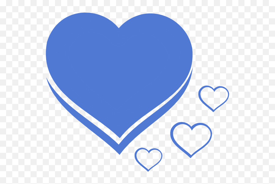Clipart Of Blue Hearts - L Love You Hearts Png,Half Note Png